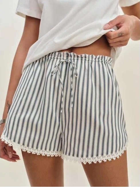 Reformation Toria Striped Shorts